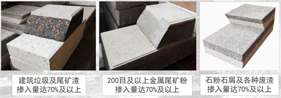 銀馬建筑垃圾制品人造石材展示